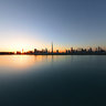 The Last Sunset of 2010 Business Bay Dubai