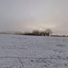 Aachen - Pascalstrasse - Sunrise over a Winter Landscape with Fog Bank