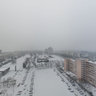 Snow blizzard - view from balcony