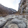 Dry riverbed of river Mirna