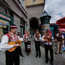 Traditional band at Dolac market place 