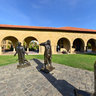 Rodin's Burghers of Calais on Stanford Campus