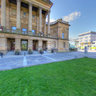 Paisley Town Hall , Abbey & Tannahill Statue
