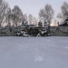 Frozen Fountain of the twelve months in Valentino Park