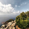 Panorama da Punta Manara in Liguria