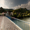 città di Chiusa con vista del monastero di Sabiona - Sudtirol