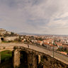 view from city walls of Bergamo