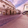 Piazza della Scala all'imbrunire
