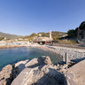 sul molo a Moneglia