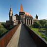 The Hunyad Castle, front entrance and bridge