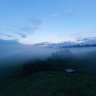 Evening fog on the river Ruza. (2010)