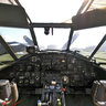 Airport. AN-2 aircraft cockpit. Barnaul, Russia. August, 2009.