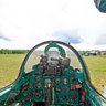 Aircraft museum. MIG-21YB cockpit. Barnaul, Russia. August, 2009.