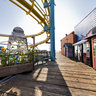 Santa Monica Pier Roller Coaster - Santa Monica, CA USA