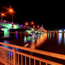 Han river bridge at night