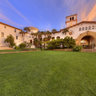 Santa Barbara County Courthouse Sunken Gardens Sunset