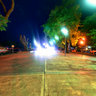 Puerto Madero at night, Azucena Villaflor street