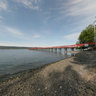 Fernwood Dock from the Beach, Salt Spring Island, B.C.