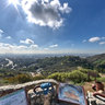 View of the Hollywood Bowl and Los Angeles
