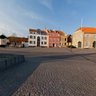 Tha haven from Faaborg near the statue