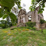 Casa abandonada na Ilha da Fumaça
