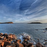 Sunset near Sounio