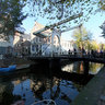 Amsterdam Wooden Bridge Over Groenburgwal Canal