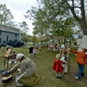 War of 1812 re-enactment scene