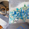 Under the 4th Street Bridge in Downtown LA