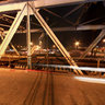 Long Bien bridge at night, Hanoi