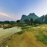 Ban Gioc fall, a view from vietnamese bank
