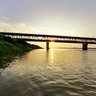 Sunset at Thang Long bridge, Hanoi (Hoàng hôn bên sông Hồng)