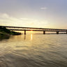 Sunset at Thang Long bridge, Hanoi, Vietnam (Hoàng hôn ở cầu Thăng Long)