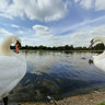 Round pond, Hyde park, London