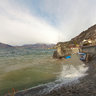 Lago di Como - ramo di Lecco presso Fiumelatte (Varenna)