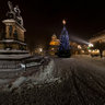 Poděbrady - náměstí Jiřího at night
