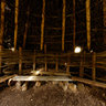 Bronze Age Hut Replica Interior in the Abriachan Forest