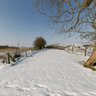 Tracks in the snow, East Farndon