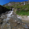 At the bottom of the waterfall