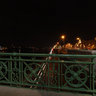 Liberty Bridge at night