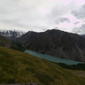 View of Shavla lake from the nearest mountain