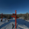 Top of the Kluchi ski track. Novosibirsk