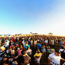 People attending the Hot Air Ballon Festival in Clark, Pampangga