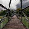 Fussgängerbrücke über den Dortmund Ems Kanal am 
