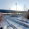Altes Hafen Yard im Winter, Dortmund