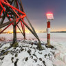 lighthouse at night