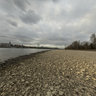 River Rhein at lowwater