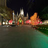 Christmas Lights and Assembly Hall at Temple Square, Salt Lake City