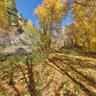 American Fork Canyon, Utah, Picnic Area in Autumn Forest