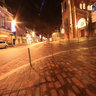 Church Saint-Piat, downtown Roncq, in the night